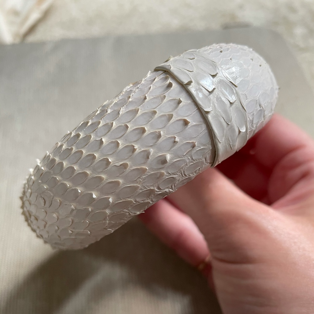 Ted Rossi White Textured Bracelet